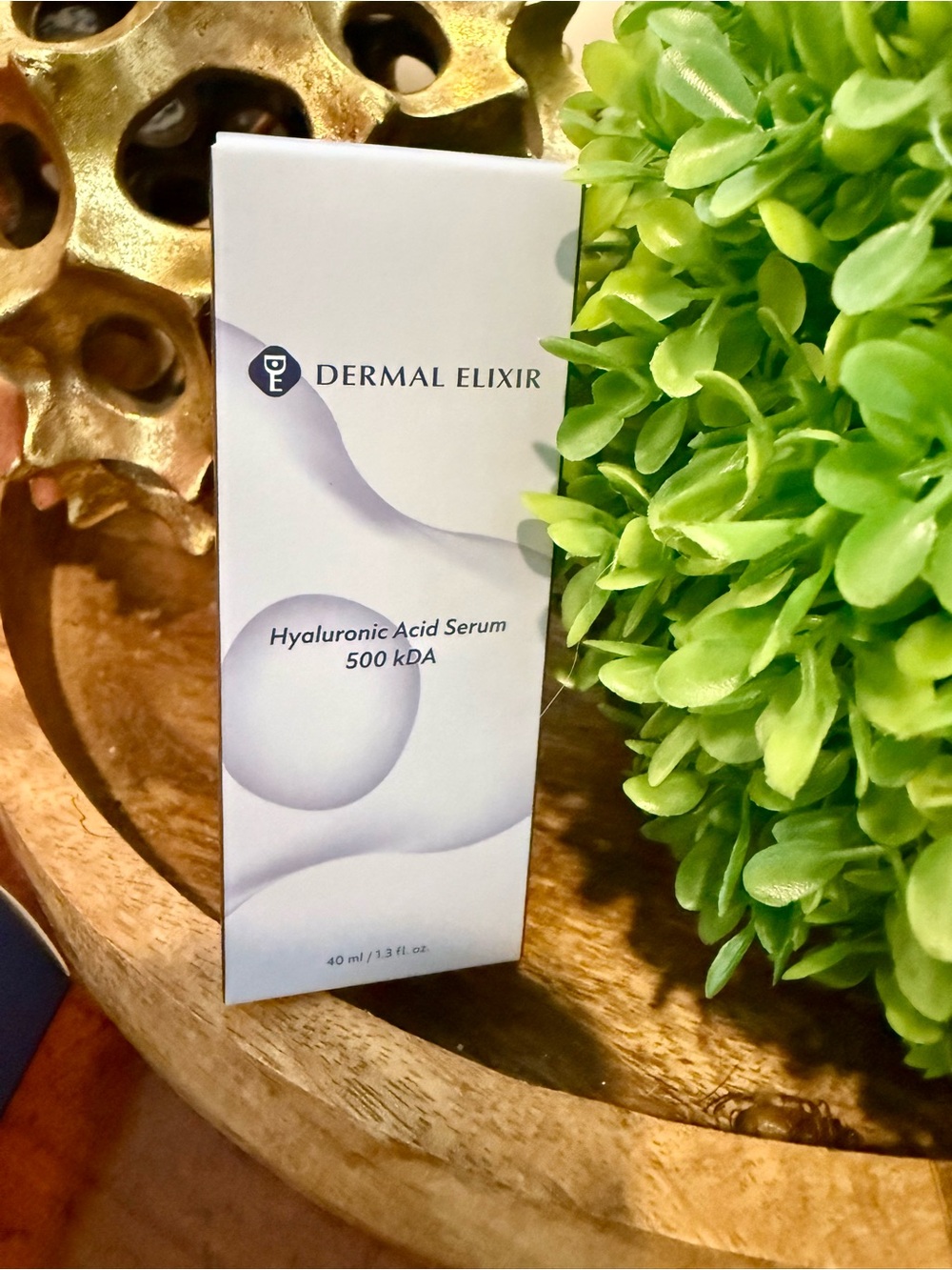 Dermal Elixir Hyaluronic Acid Serum 500 kDA – 40ml / 1.3 fl oz – Hydrating Serum